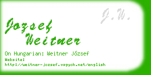 jozsef weitner business card