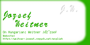 jozsef weitner business card